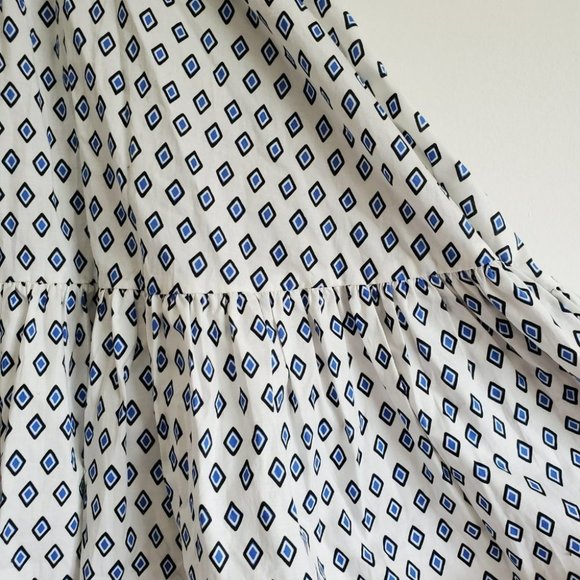 CAROLINE CONSTAS | NWOT Bardot Flounce Midi Puff Sleeve DesignerDress (Size S) - Picture 11 of 14